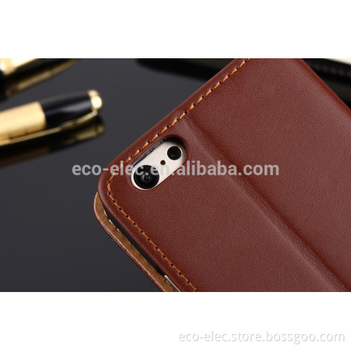 Geniue Leather Wallet Phone case Stand for iPhone 6